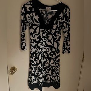 Blue and white dress, size small